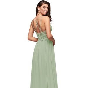 Azazie Dusty Sage Nirene NWT Dress